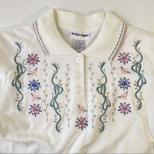 Alfred Dunner Floral Embroidered